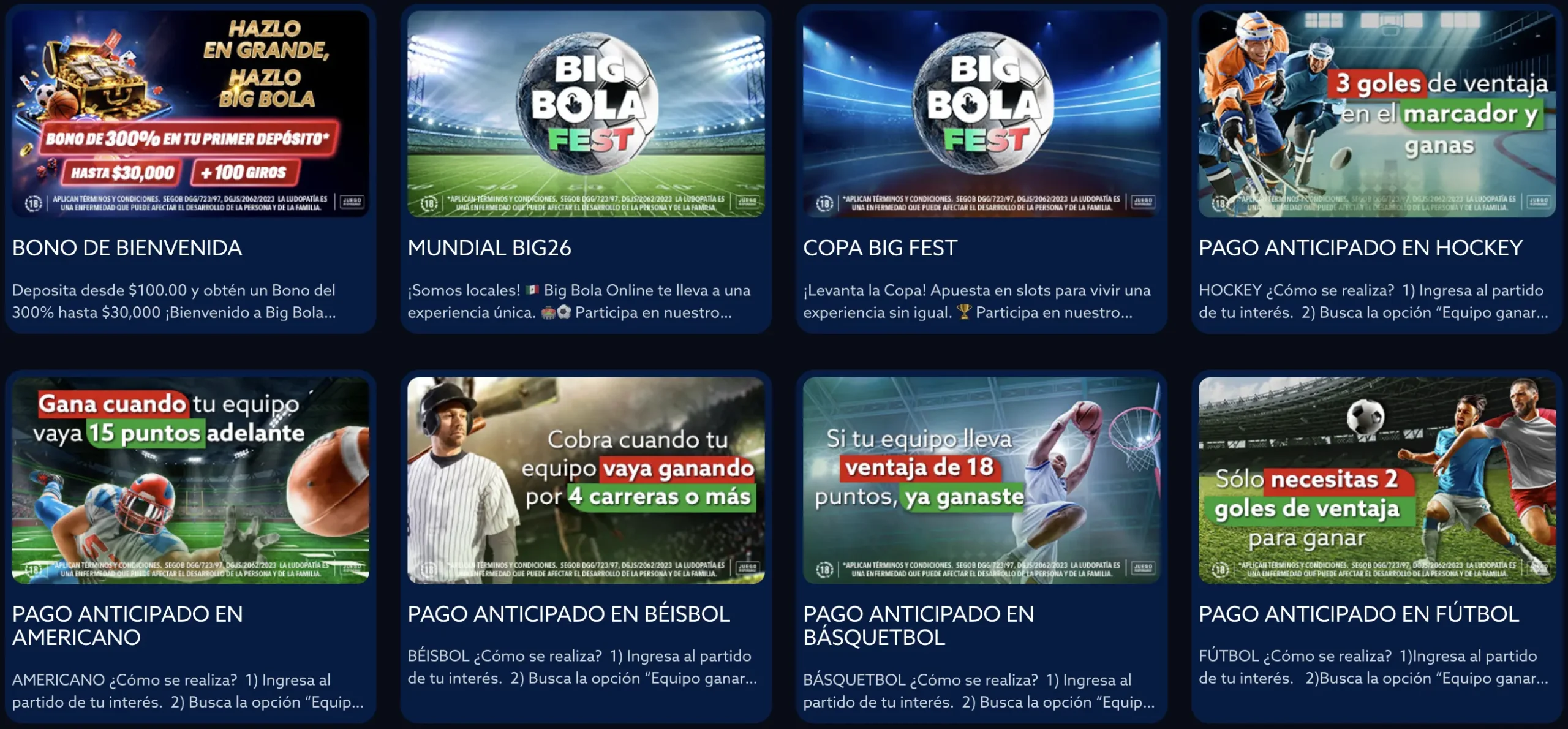 big bola bonos